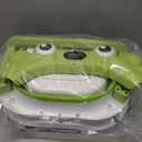 Collapsible Baby Bathtub for Newborns with Thermometer and Soft Floating Cushion Portable and Foldable Travel Baby Boy Bath Tub for Infants to Toddler 0-36 Month (Green)