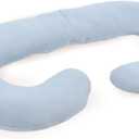 Kanjo Pregnancy Pillow, C-Shaped Maternity Full Body Pillow for Sleeping and Acid Reflux, 