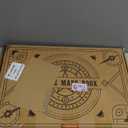 CZYY DND Battle Map Book  32 Reusable Dry/Wet Erase Mats with 100+ Scenery Decals, 1" Grid & Lay-Flat Binding - Portable RPG Terrain Kit for Campaigns, Game Night & Miniature Battles (Style A)