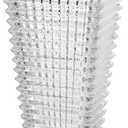 Crystal Vase, Large Clear Glass Vase for Flowers Modern Flower Vases Luxury Home Table Flower Decor Glass Vases for Living Room, Bedroom, Kitchen, Office, Coffee Table, Wedding Decorations (Medium)