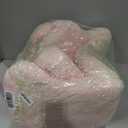 Sherpa Teddy Bear Kids Sofa, Soft Foam Couch with Plush Cover, Cozy Play Lounge Chair, Pink