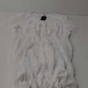 Plus Size Summer Dress - 2025 Graduation Beach Wedding Guest Tie Front Maxi Sundress (White)