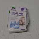 WOFASHPURET 90pieces Disposable Diaper Sacks Easy-tie Handles Scented Trash Bags for Diaper Disposal for Travel and Pet Waste Management