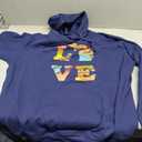 Love State of Michigan Hoodie Pullover Hoodie (2XL, Blue)