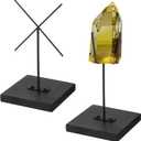 RattanView Artifact Display Stand Mask Display Holder Adjustable Metal Puppet Sculpture Stand for Figurines Ushabtis African Masks Pre Columbian (2.5x2.5x3inch)