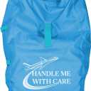 Car Seat Travel Bag for Airplane, Carseat Cover for Air Travel for Infant Carriers Booster Convertible, Blue