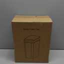 Yatmung 4 Gallons Bathroom Trash Can Automatic Touchless - 15.5 Liters Smart Trash Can Motion Sensor - Narrow, Plastic - Slim Electric Trash Bin - Skinny Garbage Can with Lid (Matte Black)