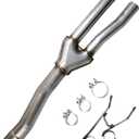 409 Stainless Steel Two Chamber Exhaust Muffler Kit, 3''Inlet/2.25'' Outlet,Direct Fit Exhaust 2009-2018 Ram 1500 (Y-body)