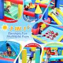 Inflatable Bounce House for Kids, 161"L x 126"W x 73"H