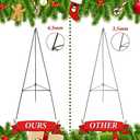 Soaoo Christmas Wreath Stand Christmas Wreath Holder Metal Easel for Cemetery Grave Flower Holder Gravestone Wreath Stand for Grave Marker Gravestone Flowers Decorations(2,30inch)
