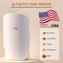 Fly Trap Indoor Plug in Electric Bug Zapper with Six Light - Silent, Pet Safe & Mess-Free Flying Insect Traps - Gnat Catcher & Fruit Fly Killer for House Home Kitchen Bedroom 1+1