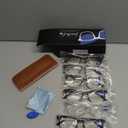 NOVIVON 6 Pack Reading Glasses with 6 Cases Blue Light Blocking Readers for Women & Men, Computer eye glasses, Cheaters, +2.5