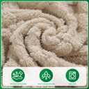 OHSIO Couch Cushion Covers, Super Soft Thicker Fleece Sofa Cover Stretch Sectional Sofa Slipcover Washable Pet Friendly Anti-Slip Stain Resistant Furniture Cover for Home(1 Seat Cover S,Light Brown)