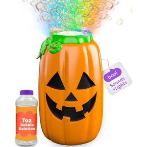 Move2Play, Halloween Bubble Machine | Indoor or Outdoor Decoration That Includes Spooky Sound Effects, Lights, and Bubbles | Halloween Party Decor | Toy for Toddlers, Kids, Adults