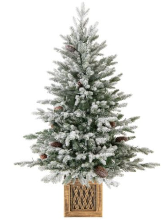 4 FT PRE-LIT ARTIFICIAL ENTRANCE CHRISTMAS TREE 100 LED LIGHTS 