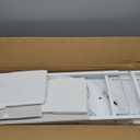 OLIXIS Dresser for Bedroom, 7 Storage Drawers, Wide Fabric Closet Chests Organizer Tower Furniture, TV Stand with Wooden Top Metal Frame for Clothes, Living Room, Hallway, Entryway, Classic White