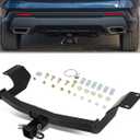 Class 3 Trailer Hitch 2 Inch Receiver Compatible with 2017-2023 Honda CRV, 3500 LBS Capacity, Glossy Black Powdercoated, Carbon Steel, 2017 2018 2019 2020 2021 2022 2023