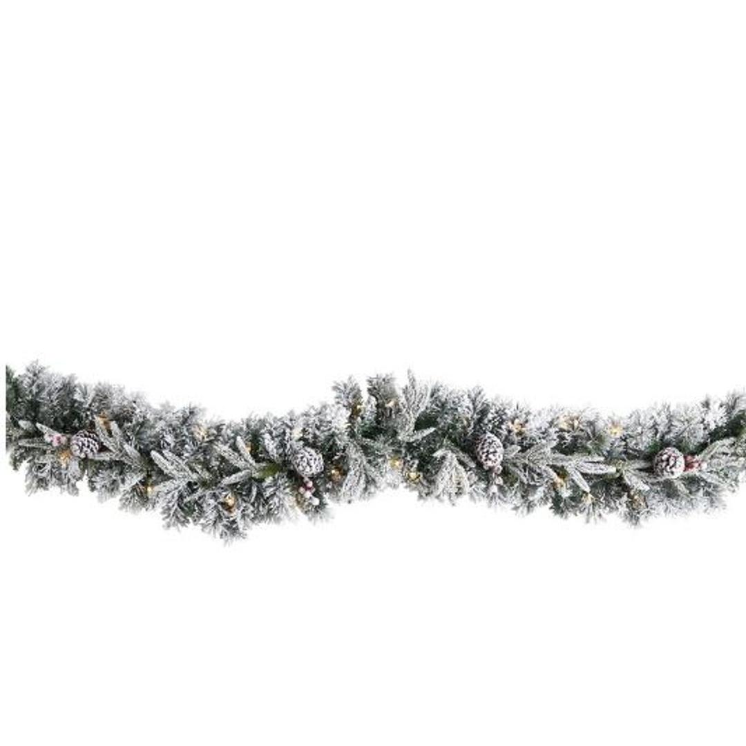 Nearly Natural 6Ft Flocked Artificial Fall Garland