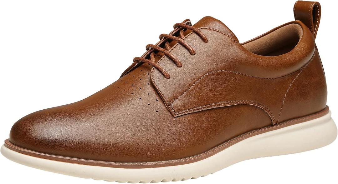 Jousen Mens Dress Shoes Casual Oxfords for Wedding Party Office Church Business Formal Rubber Bottom Lightweight Sneaker Oxford Shoes for Men
