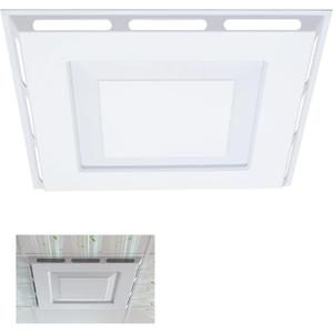 Ceiling Air Diverter 24"24",4-Way Ceiling Mounted Air Diverter for 2'x2' Ceiling Grid, No Tool Required Ceiling Air Vent Deflector to Redirect Airflow for Home Offices Residential & Commercial Spaces