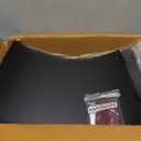 AuldHome Design Black Metal Tree Collar (Large 29Inch); Enamelware, 5Panel Set Christmas Tree Accent, Distressed Retro Style