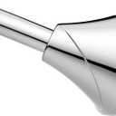 Moen Chrome 5-Foot Adjustable Tension Single Curved Shower Curtain Rod for Bathroom Shower, CSR2172CH