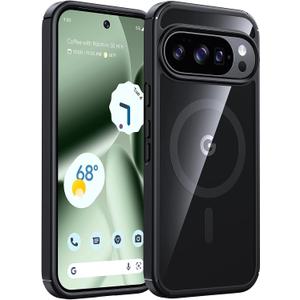TAURI for Google Pixel 10 Pro XL Case, Compatible with Magsafe, Military-Grade Protection, Yellowing Resistant, Scratch-Resistant Back, Shockproof Phone Case for Pixel 10 Pro XL, Black