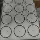 flamecan 24 Pack Clear Glass Filled White Votive Candles. Unscented Votive Candles for Home Dcor Spa Weddings Birthdays Holidays Party, White 24 Pack