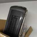 Lasko 1500W Ceramic Tower Space Heater with Remote, Thermostat, Timer & Widespread Oscillation, Portable Electric Heater for Indoor Use, Bedroom & Living Room, 751320 (Grey/Black)