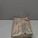 N&Y HOME Waffle Weave Shower Curtain with Snap-in Fabric Liner Set, 12 Hooks Included - Hotel Style, Water-Repellent & Washable, Mesh Top Window - 71x72, Linen