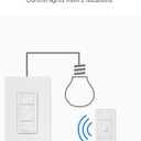 Lutron Caseta 3 Way Smart Dimmer Light Switch Kit, Includes Pico Remote, Bracket, and LED Dimmer Switch, No Neutral Required, P-PKG1WB-WH