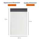 Amazon Basics Poly Bubble Mailer, 8.5" x 12" (Internal Size 8.25" x 11"), Self-Seal, 100-Pack, White/Grey
