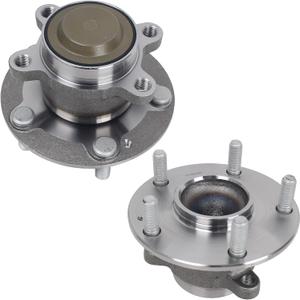 KUSATEC 512570 2pcs Rear Wheel Bearing and Hub Assembly Compatible with 2016-2021 Honda Civic, 2019-2022 Insight, 5 Lug Bolts w/ABS