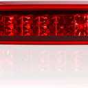 Tresound 3rd Third Brake Light for 1999-2006 Chevy Silverado/GMC Sierra LED Cargo Light High Mount Lamp, Chrome Housing Red Lens