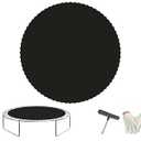CIDNN Replacement Trampoline Mat， Heavy-Duty, UV-Resistant & Durable Bounce Pad for 12 ft Round Trampolines - Perfect for Safe & Fun Jumping (Fits 72 V-Hooks, 5.5" Springs, Spring Not Included)