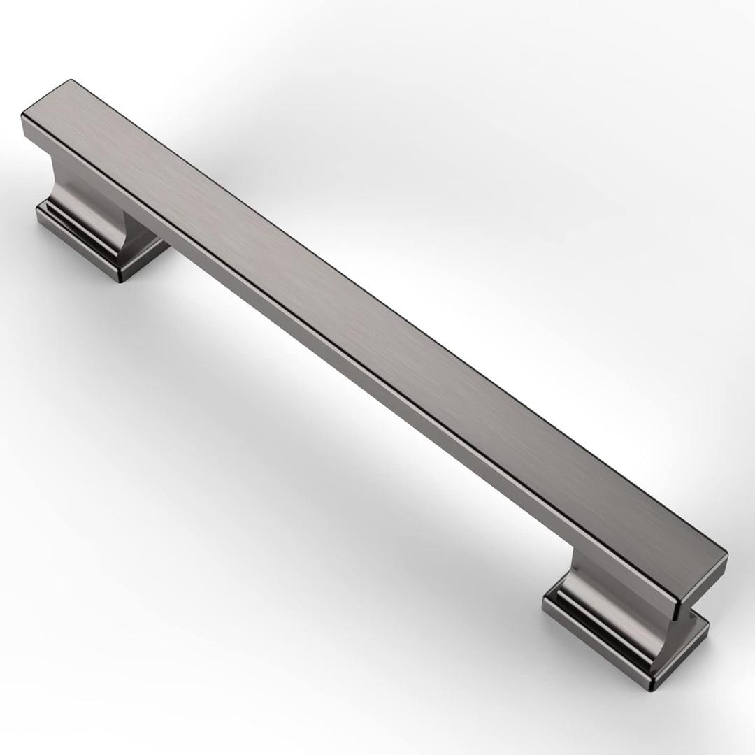 Asidrama 10 Pack 7 Inch(177mm) Brushed Black Nickel Kitchen Cabinet Handles, Cabinet Pulls Kitchen Cabinet Hardware for Cupboard Drawer Pulls