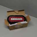 Nilight 2PCS 6Inch Oval LED Trailer Tail Lights Red White 23LEDs w/Flush Surface Mount Grommets IP67 Waterproof Stop Brake Running Reverse Backup Light for Trucks RV