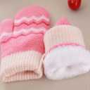Baby Girls Knitted Winter Mitt Gloves Stretch Fleece Lined Gloves Cold Weather Warm Mittens 3T Baby Boy