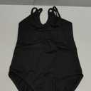 DANSHOW Girls Camisole Dance Leotard for Ballet Dancewear,Pinch V-neck (6-8 Years, Black)