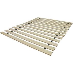 Pemberly Row Contemporary Twin Wood Bed Slats in Natural Finish