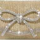 Trisapu Bow Evening Bag Sparkly Clutch Purses for Women Wedding Glitter Rhinestone Party Prom Purse Dressy Clutch Bags | Bow, Sparkly, Wedding, Glitter, Rhinestone, Party