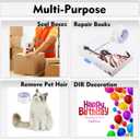 Packing Tape Refill Rolls Heavy Duty 12 Rolls Sealing Great for Packing Box Shipping and Moving Supplies Packaging 1.88" x 65 Yards 3" Core 2.7 Mil Thick