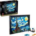 LEGO Ideas Vincent Van Gogh The Starry Night - 3D Puzzle Building Set for Adults, Ages 18+ - Beautifully Detailed Home Wall Art Decor - Gift Ideas for Artists - 21333