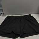 MIER Men's Workout Running Shorts Quick Dry Active 5 Inches Shorts with Pockets, Lightweight, Breathable (Medium, Black With Zipper)