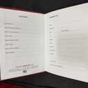 BookFactory Equipment Log Book - 168 Pages 5'' x 7'' Red Cover Section Sewn Hardbound (Made in USA)