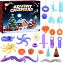 Little Ouchies Fidget Toys Advent Calendar 2025 for 36+ Months - 24 Days Sensory Ceuntdown Calendar with Pain Stim Toys for Autism (Orange, Purple, White,)
