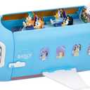 Bluey 3-in-1 Transforming Airplane Toys for Kids Playset, Turns into Resort & Boat, Airplane Toys for Kids 5-8 Includes Exclusive Captain Figure