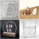 KAITELA 4 Pack Clear Acrylic Sheet 1/4" Thick (6mm), 12" x 12" Cast Plexiglass Square Plastic Board for Craft Project, Sign, Display Case, Laser Cutting, Engraving, Home Decor