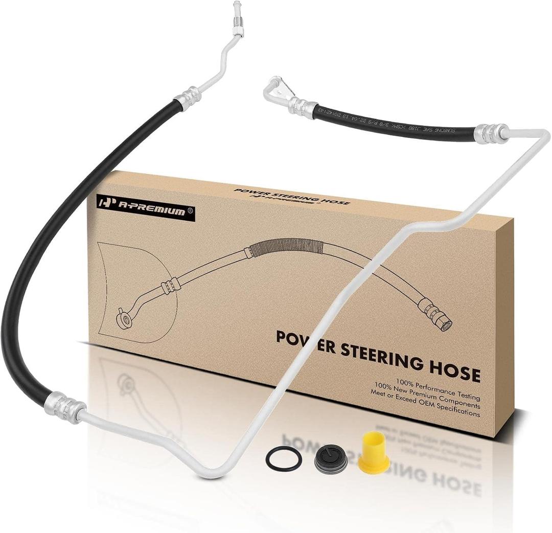 A-Premium Power Steering Pressure Hose Line Assembly Compatible with Chevrolet Trailblazer, Trailblazer EXT & GMC Envoy, Envoy XL, Envoy XUV & Buick Rainier & Isuzu Ascender & Oldsmobile & Saab