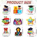 Wettarn 47 Pcs 2026 Pre School Graduation Decorations Pre k Graduation Decorations Include Kindergarten Table Cover 10 Congrats Hanging Swirl 36 Pcs Graduate Balloon for Congrats Grad Party(Burgundy)
